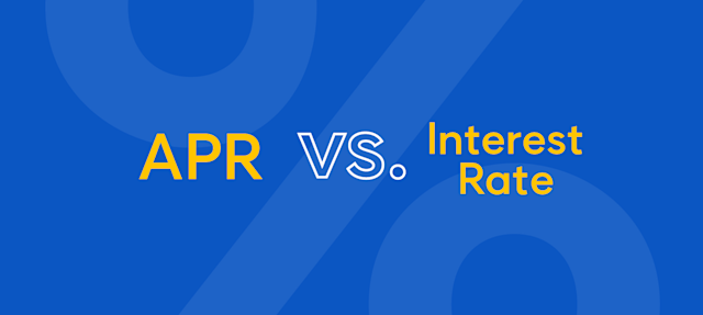 Comparison APR vs interest rate