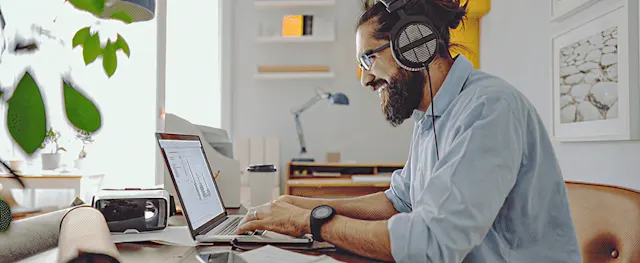 Guy on computer
