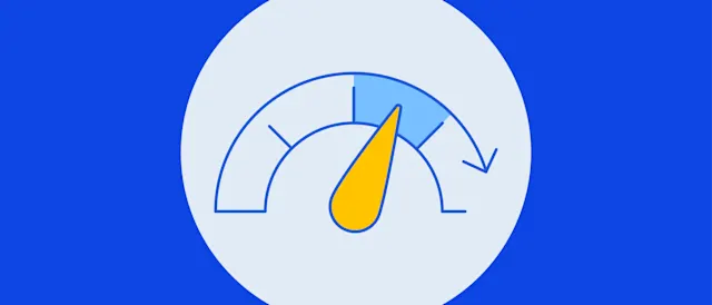 Credit score gauge illustrating the impact of paying off collection debt.