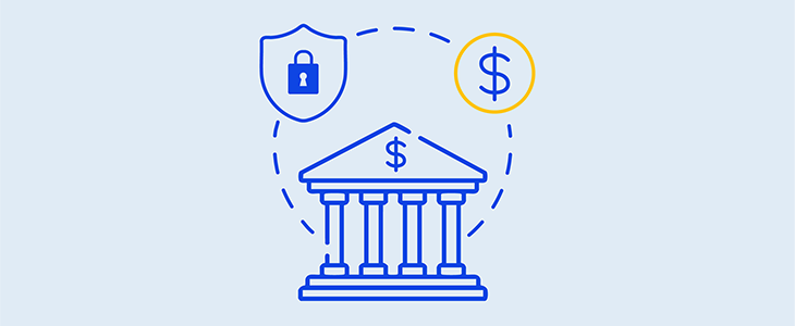 Depicting banking security and financial transactions