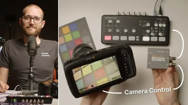 Control HDMI Blackmagic cameras from an ATEM SDI switcher