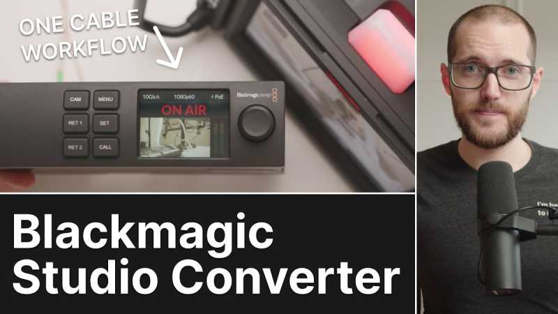 Blackmagic Studio Converter - 1 cable workflow!