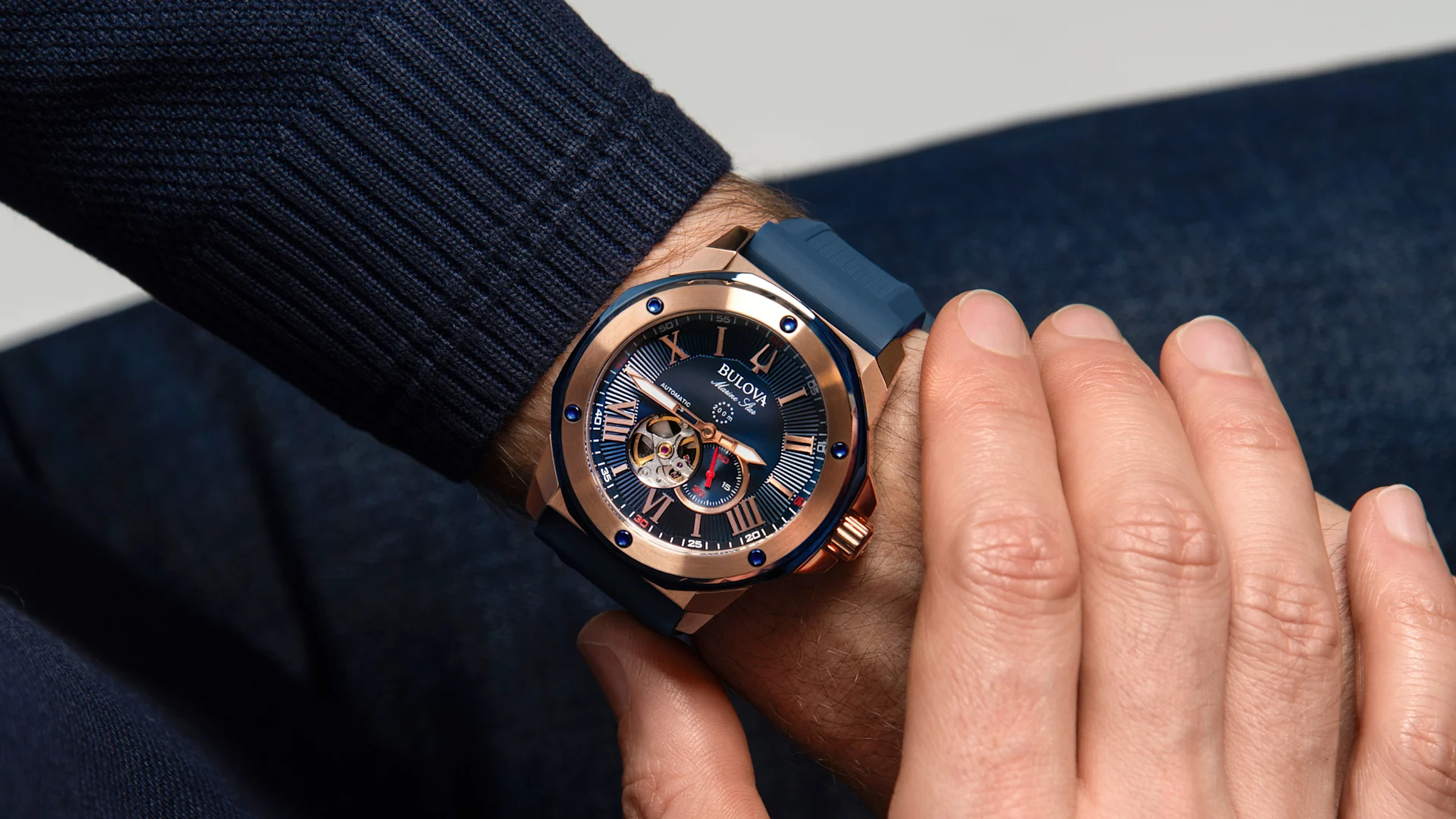 Men's Strap Watches In Grid Image