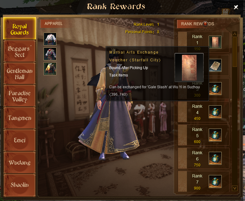starfall city - rewards
