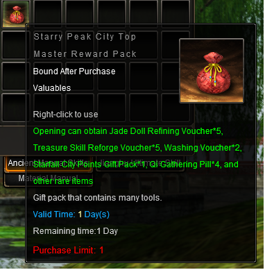 starfall city - bag