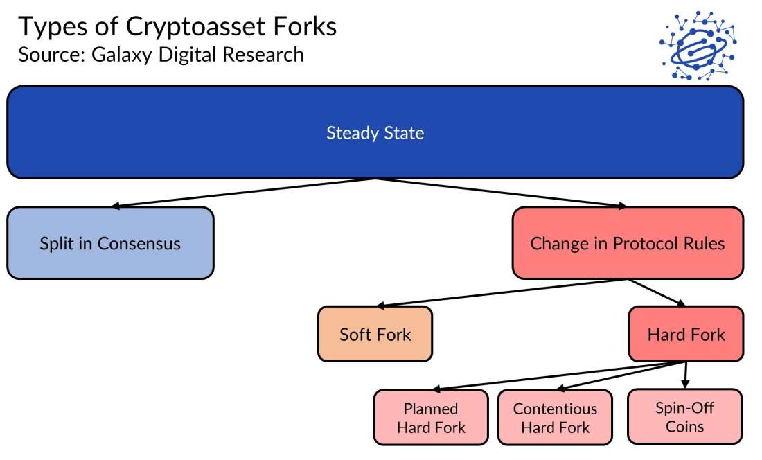 Types of Cryptoasset Forks - diagram