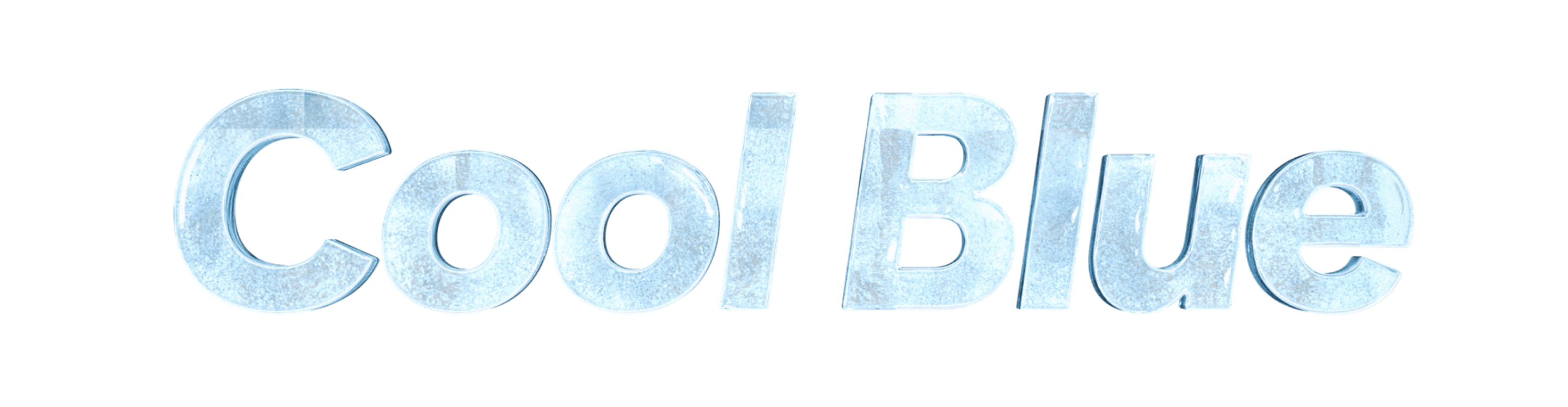 The words “Cool Blue” appear in a bold font in a light blue color.
