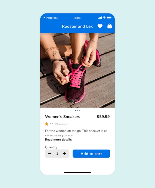 Ad clickthrough in Rooster and Lex’s app