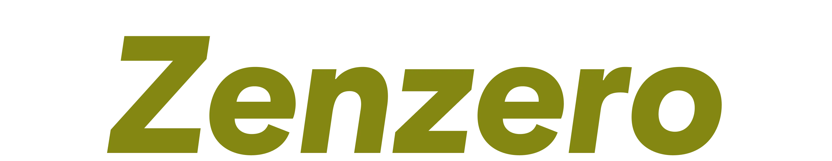 La parola "Zenzero" in un font verde in grassetto.