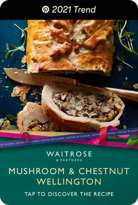 Mushroom and chestnut wellington