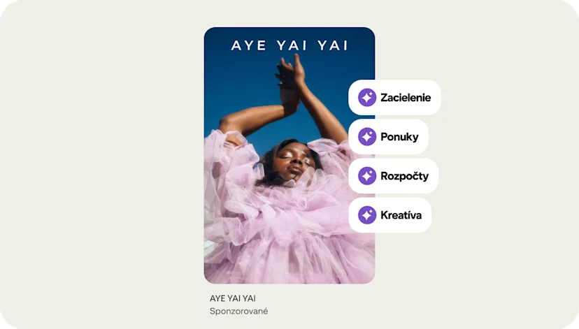 Pin produktu značky Aye Yai Yai používa funkcie Pinterest Performance+, ako napríklad zacielenie, ponuky, rozpočty a kreatíva.