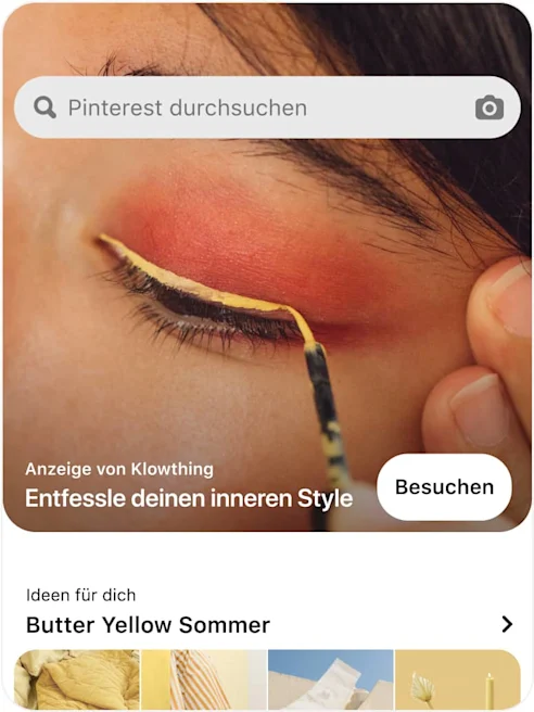 Beispiel für eine Premiere Spotlight-Anzeige auf einem Mobilgerät