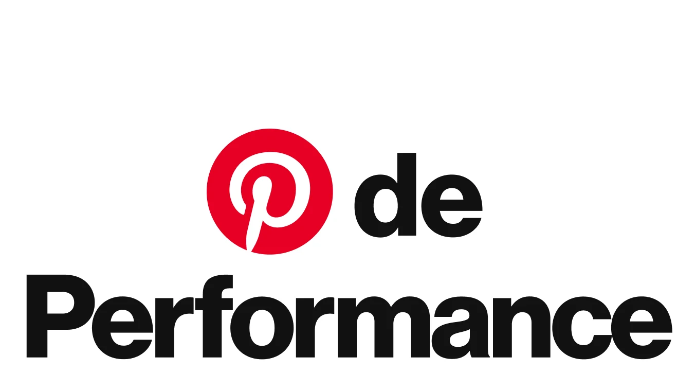 Texto de introdução com "P é de performance" destaca as novas soluções de marketing de performance do Pinterest. 