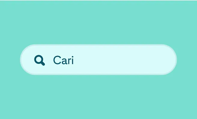 A green search box with the words “Ask us anything”