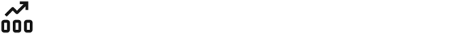 A graph with three buttons and an arrow pointing up