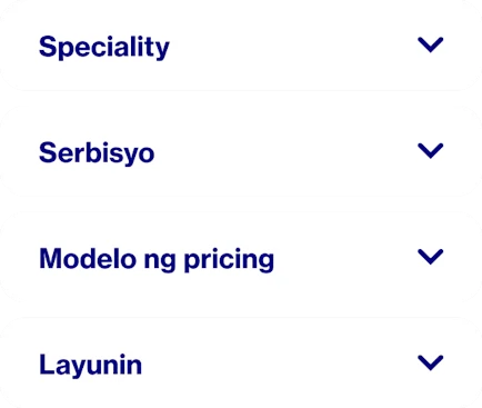 Mga salitang nagpapakita sa iyo kung paano pumili ng Pinterest Partner na makakatulong sa iyo: specialty, serbisyo, pricing model at layunin