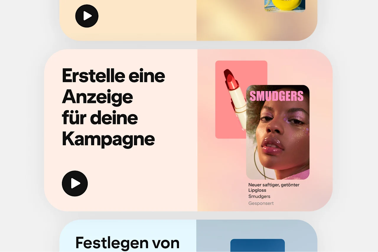 Ein Beispiel-Video aus der Pinterest Academy zum Erstellen von Kampagnen.