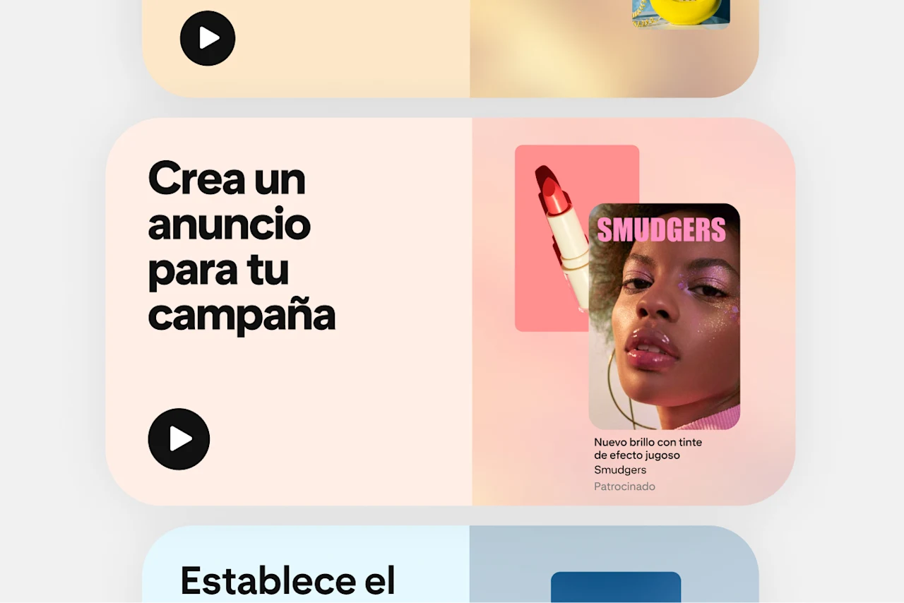 Un video de muestra de Pinterest Academy sobre la creación de campañas.