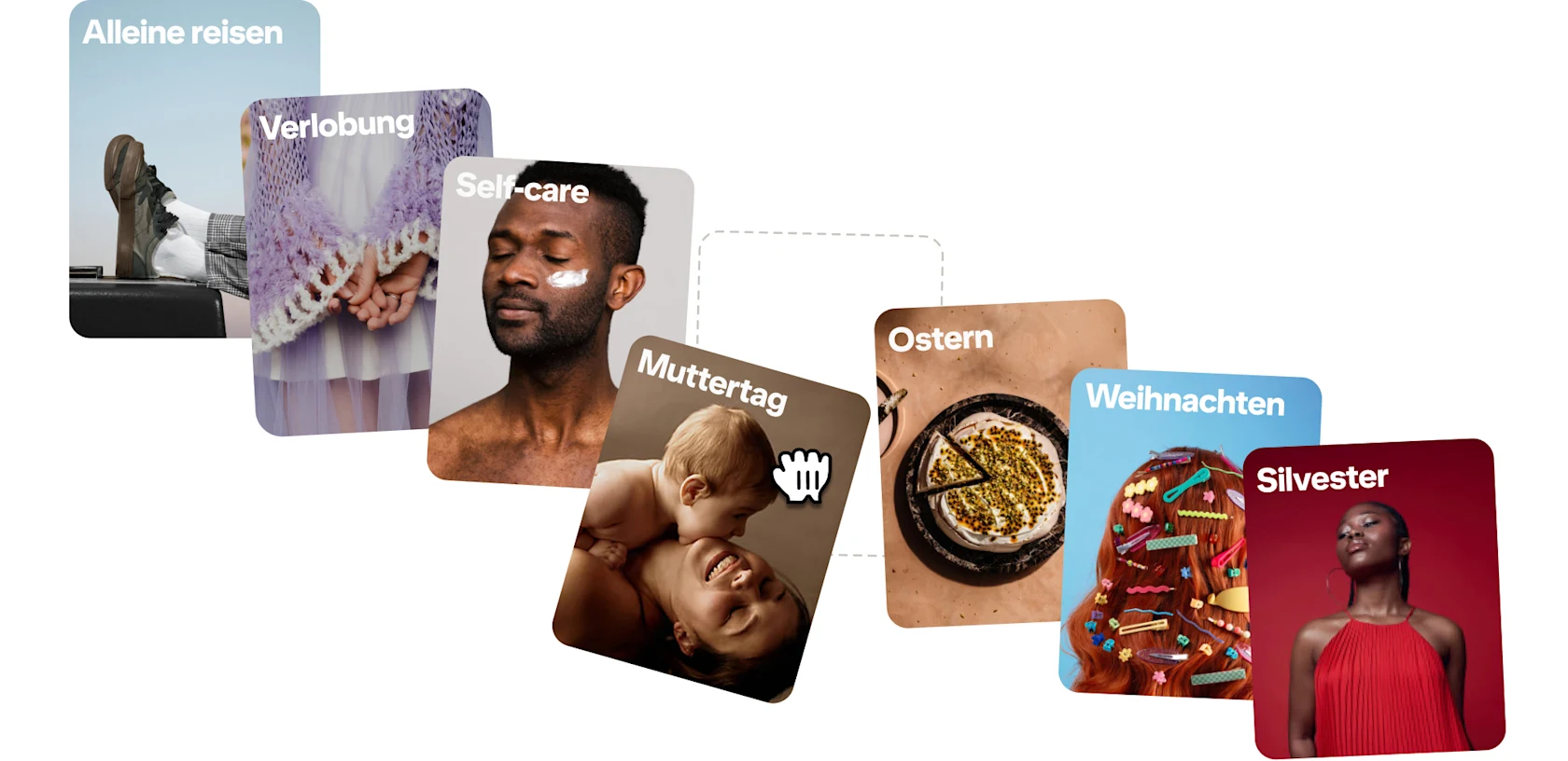 Anhand einer Reihe von Bildern siehst du, wie du am besten für verschiedene Momente im Laufe des Jahres planst.