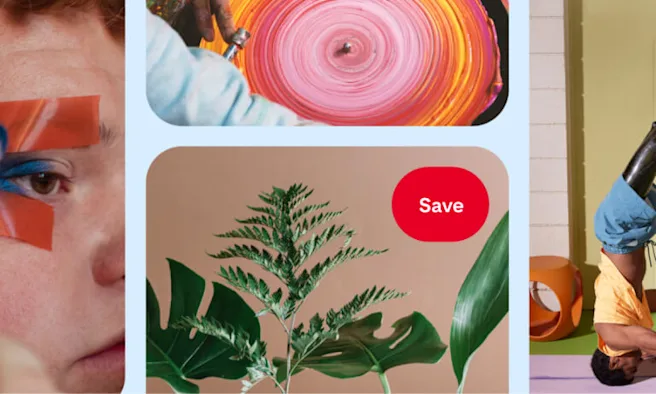 Pin board featuring positive, inspirational ideas