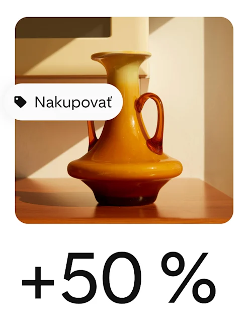 Pin s možnosťou nákupu inzerujúci hnedý džbán s ikonou, ktorá ukazuje možnosť zakúpenia.