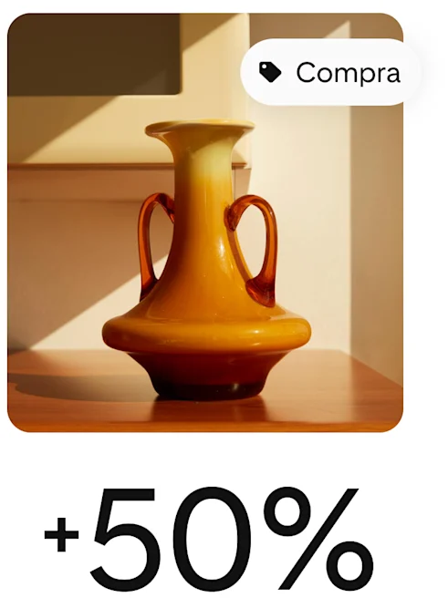 Pin acquistabile di una brocca marrone, con un'icona che permette di acquistarla.