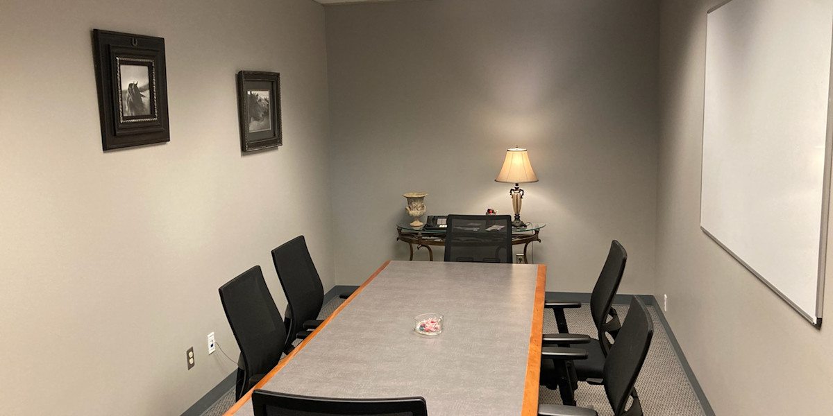 Photo of the Stable Room conference room on the 6th floor of Legacy Office Centers