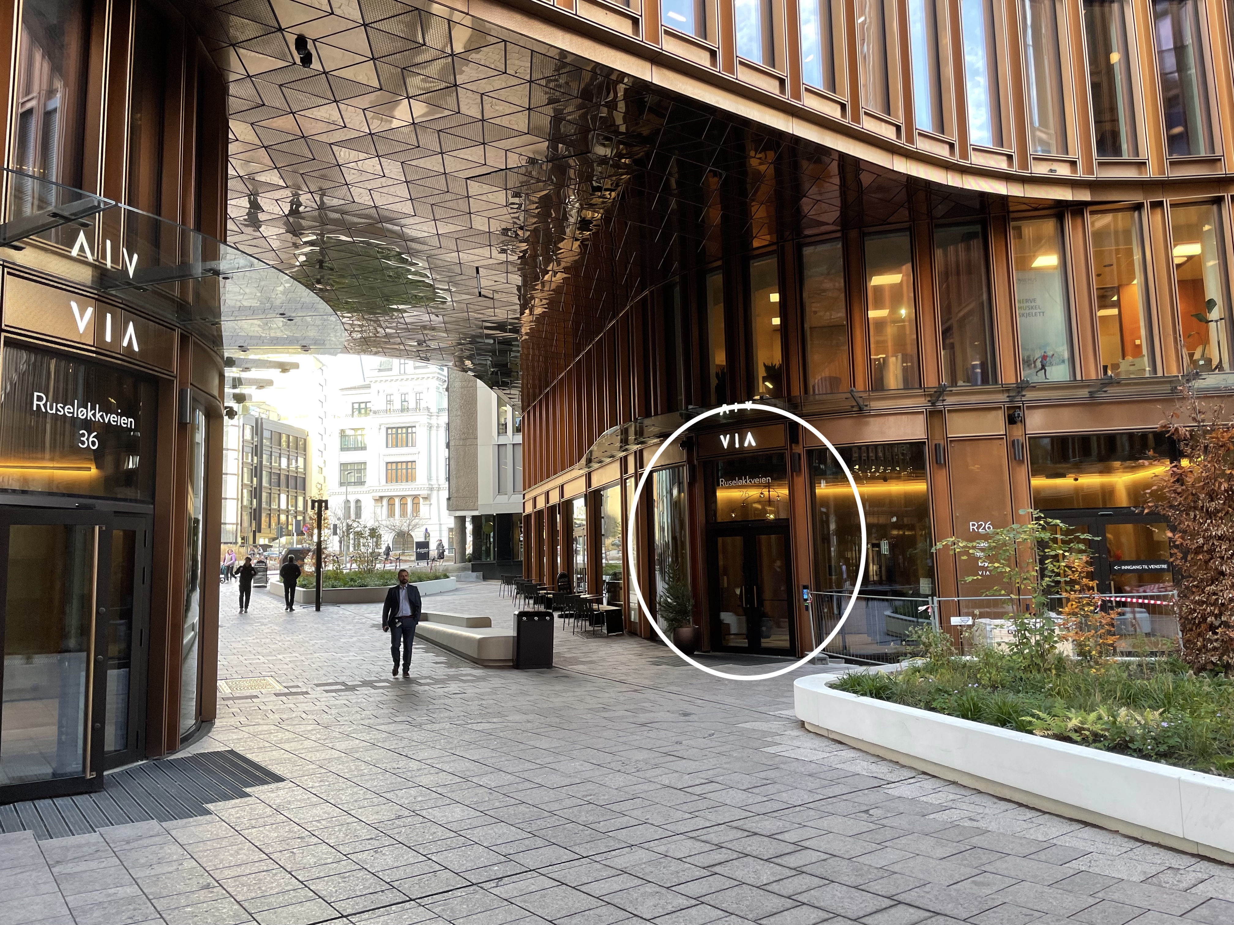 Inngangsparti Kry VIA