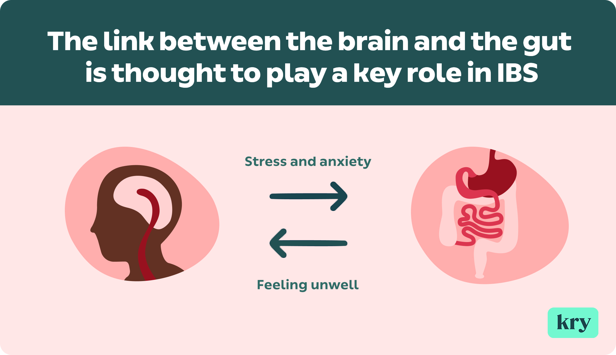 The link between the brain and the gut is thought to play a key role in IBS