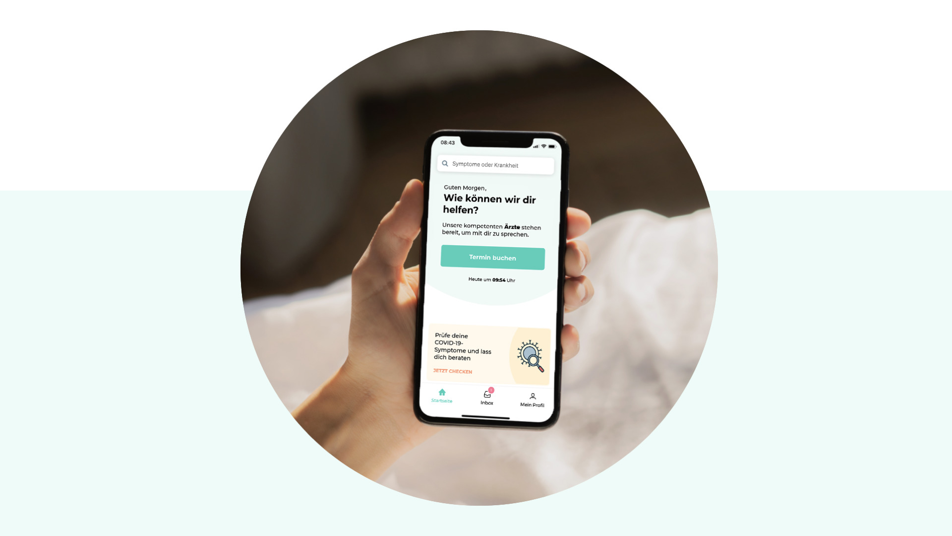 in-app symptom-check