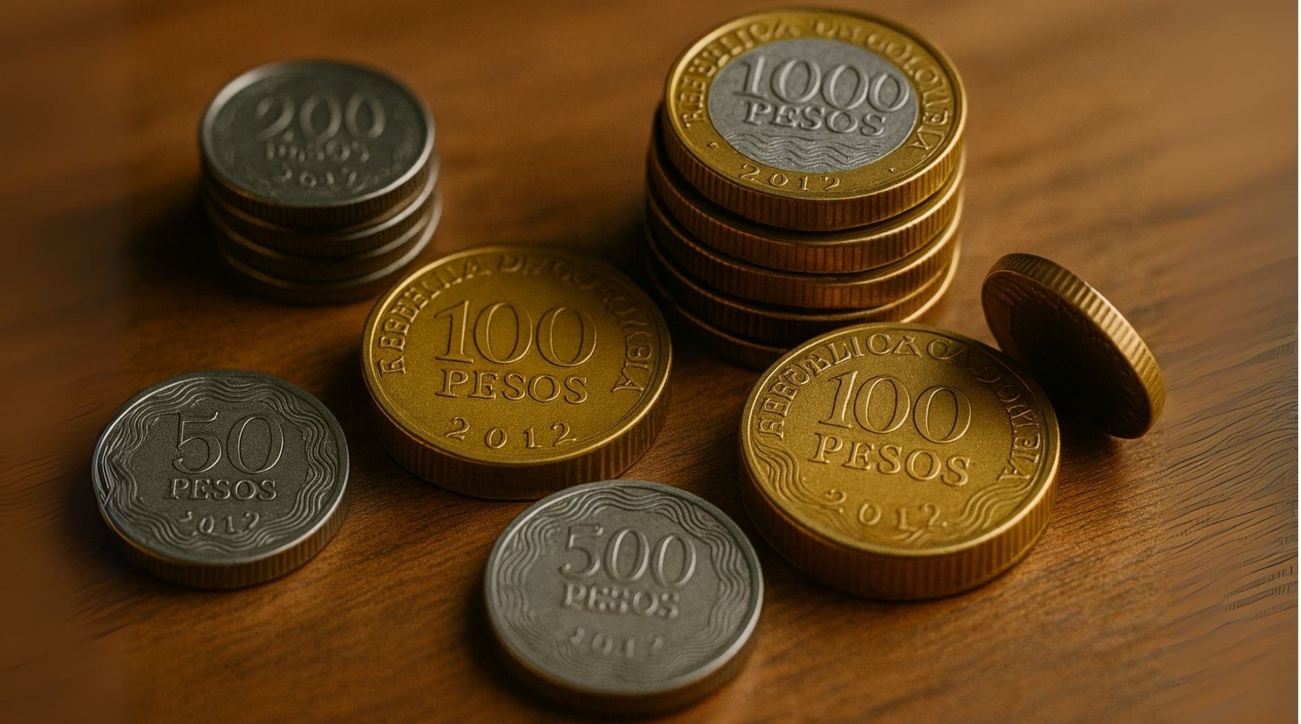 Types of currency coins in Colombia