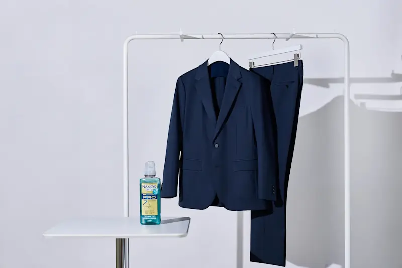 洗うことから考えたウォッシャブルスーツ 「NANOX × FABRIC TOKYO SPEED WASH ONE」