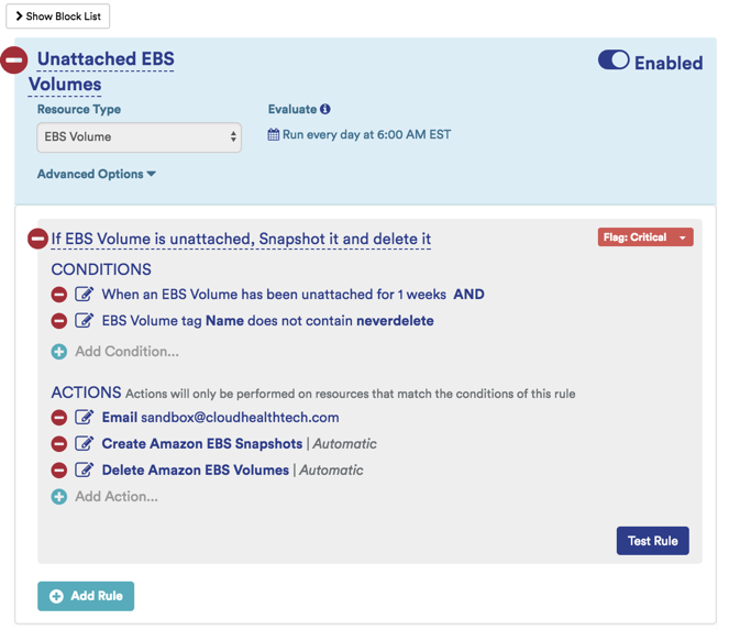 Create EBS Snapshot February 7, 2018