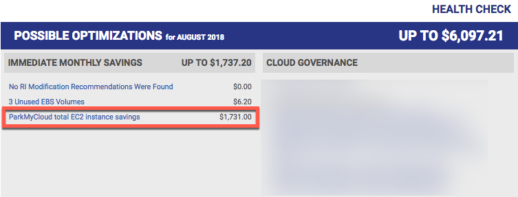ParkMyCloud Integration August 30, 2018