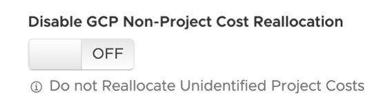 GCP Non-Project Cost Reallocation