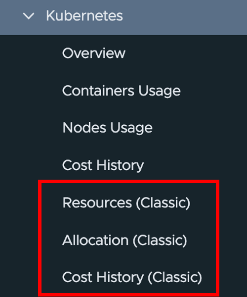 container reports deprec