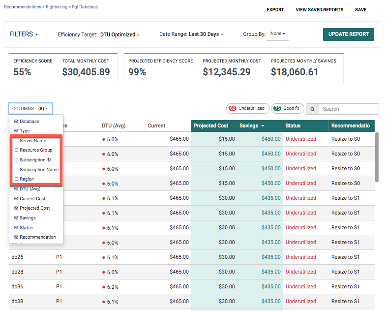 sql-db-rightsizing-columns