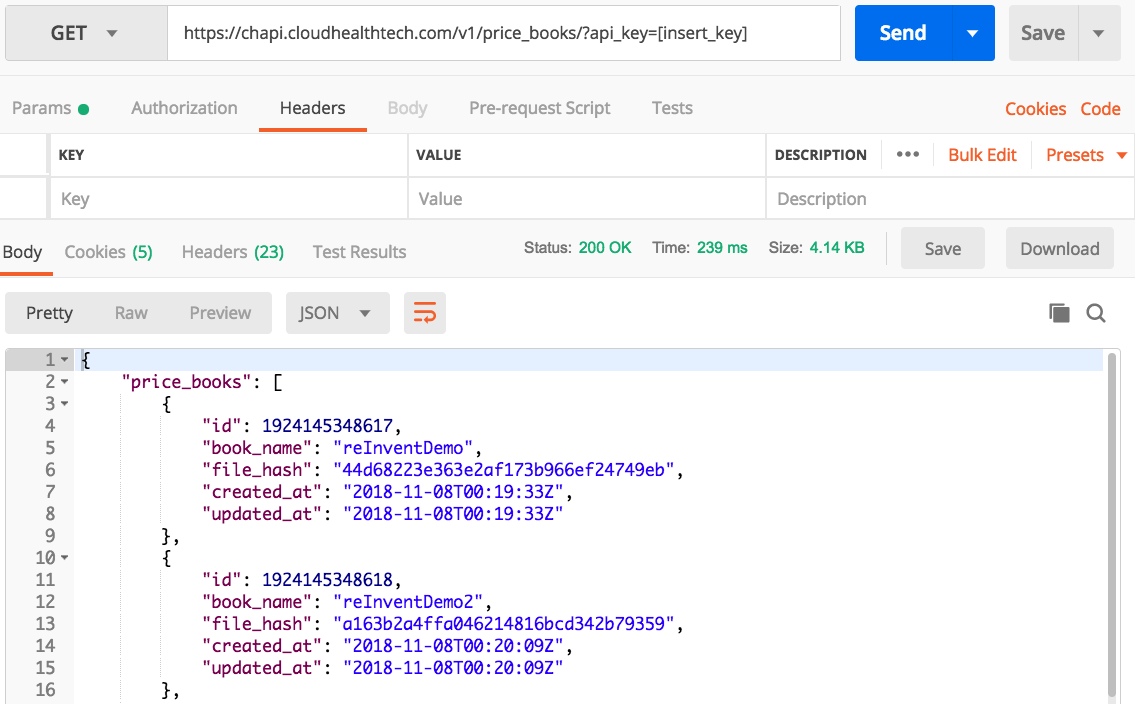 Custom Price Books API November 20, 2018