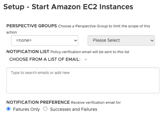 Enhanced Notifications for Start Stop Policy Actions