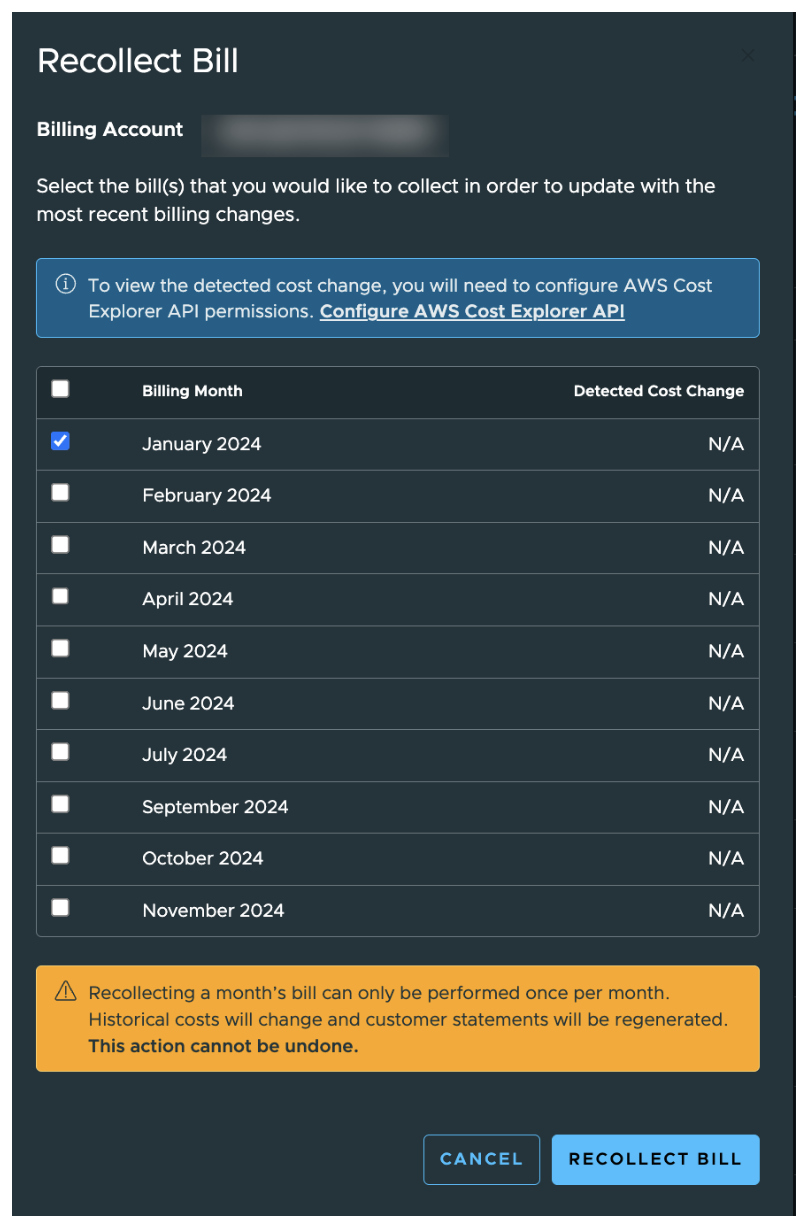 AWS Bill Collection Optimization