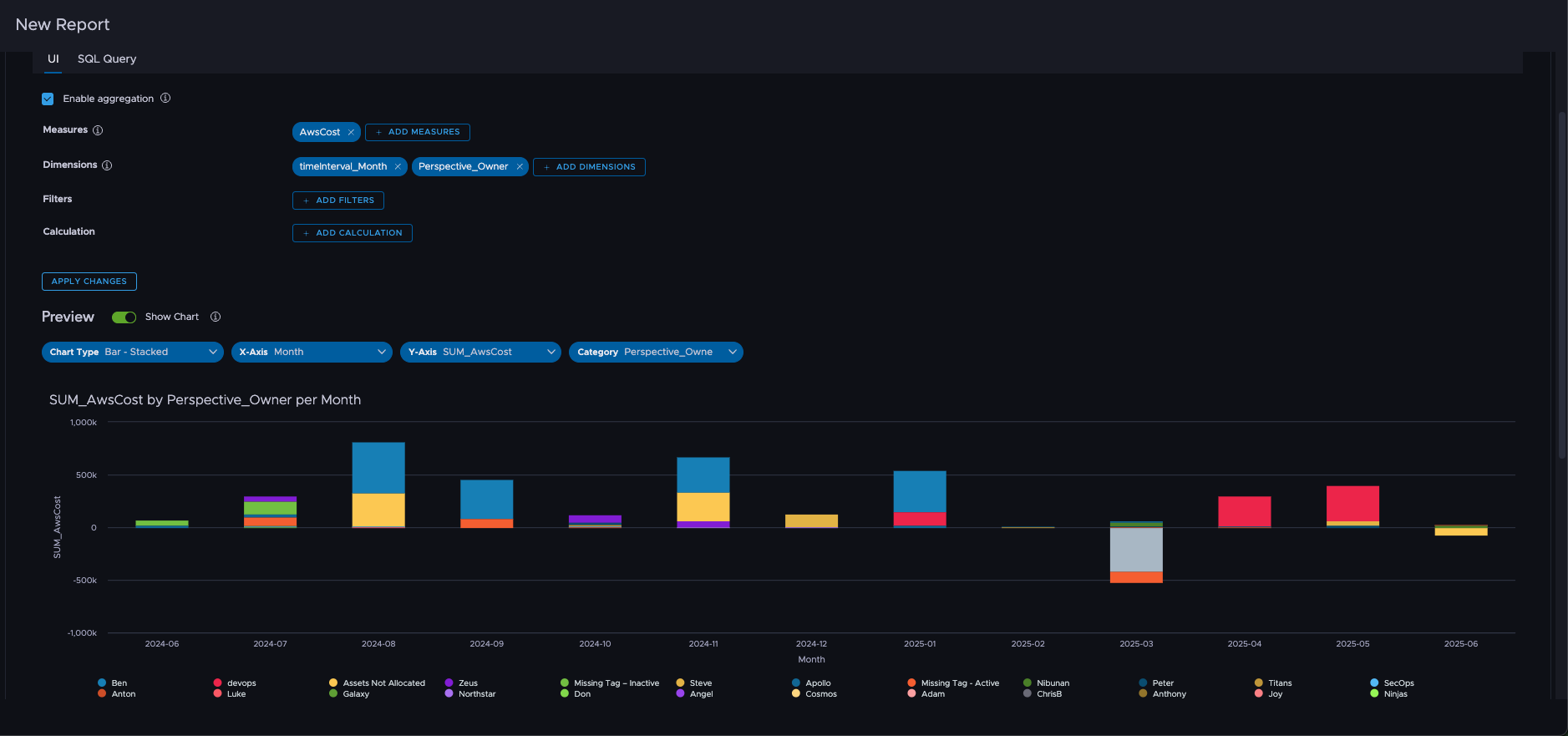 Custom Report Creation