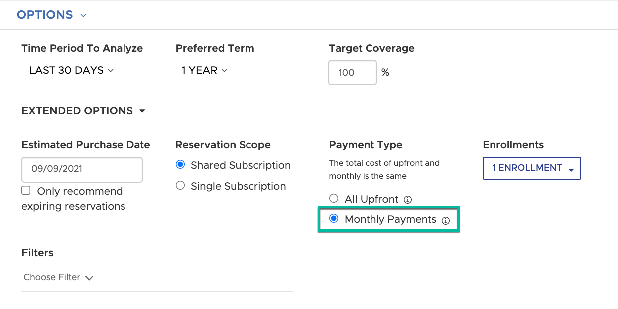 Azure Monthly Payment RIs2
