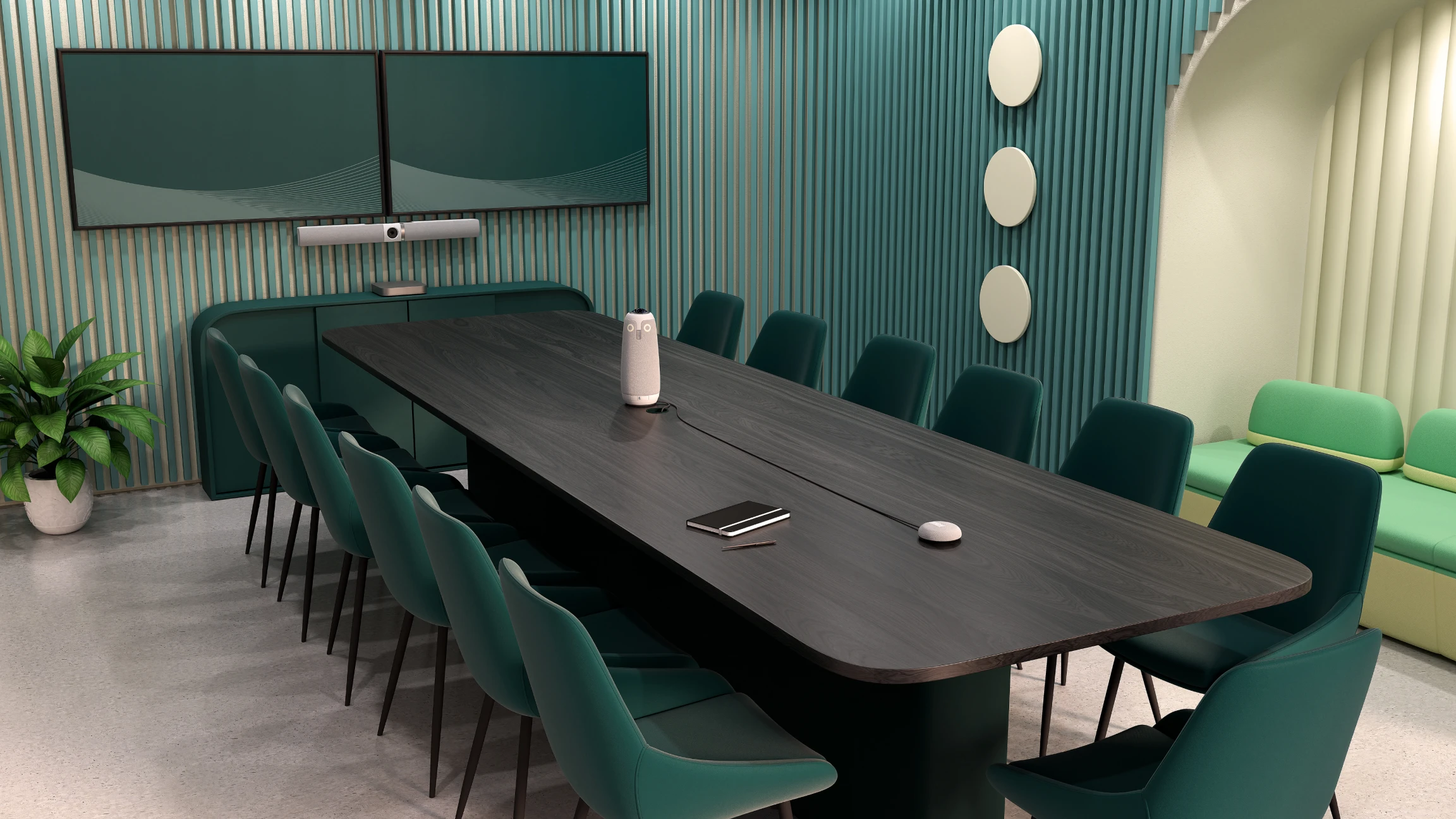 Room Render | Large Room (mo3+bar+mic) | Full Color