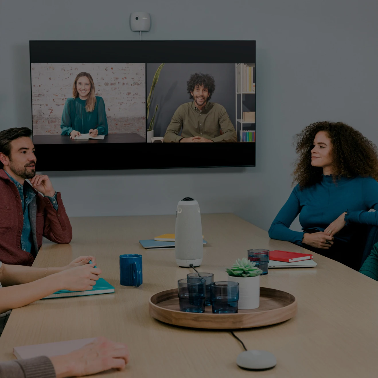 Educational Staff Meetings supported by Owl Labs Video Conferencing Solutions