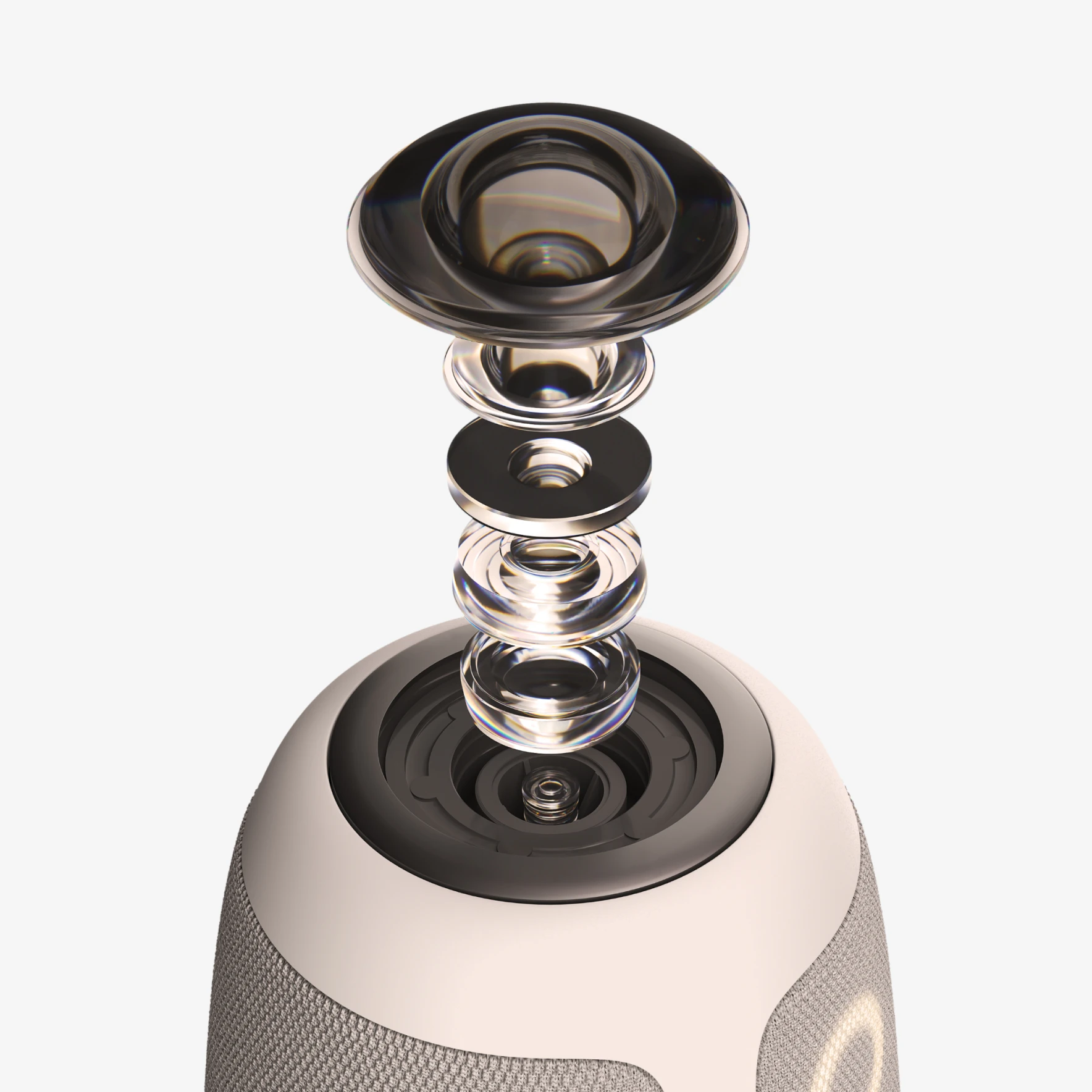 Lens view of Meeting Owl 3