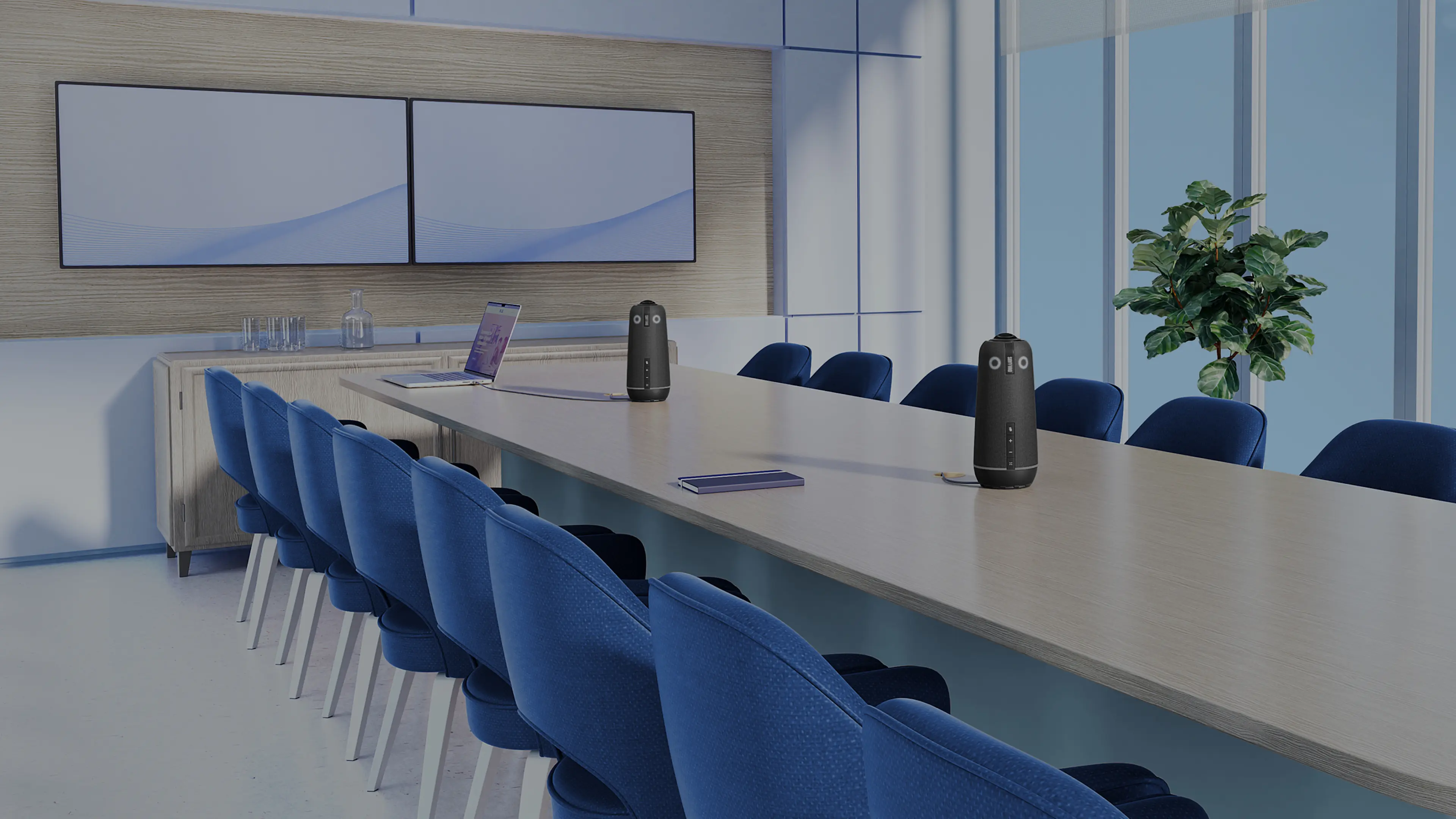 Meeting Owl 4+ Large Meeting Room with 2 Meeting Owls