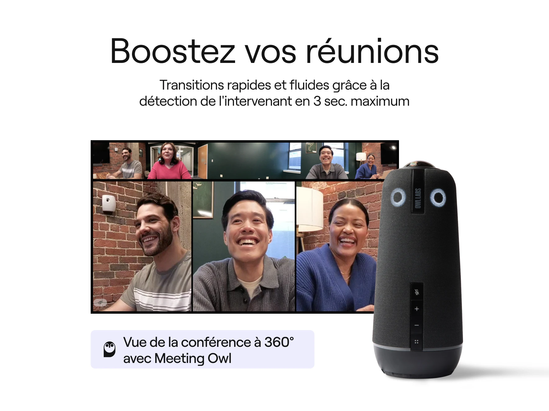 Meeting Owl 4+ Conference Camera Speaker Detection