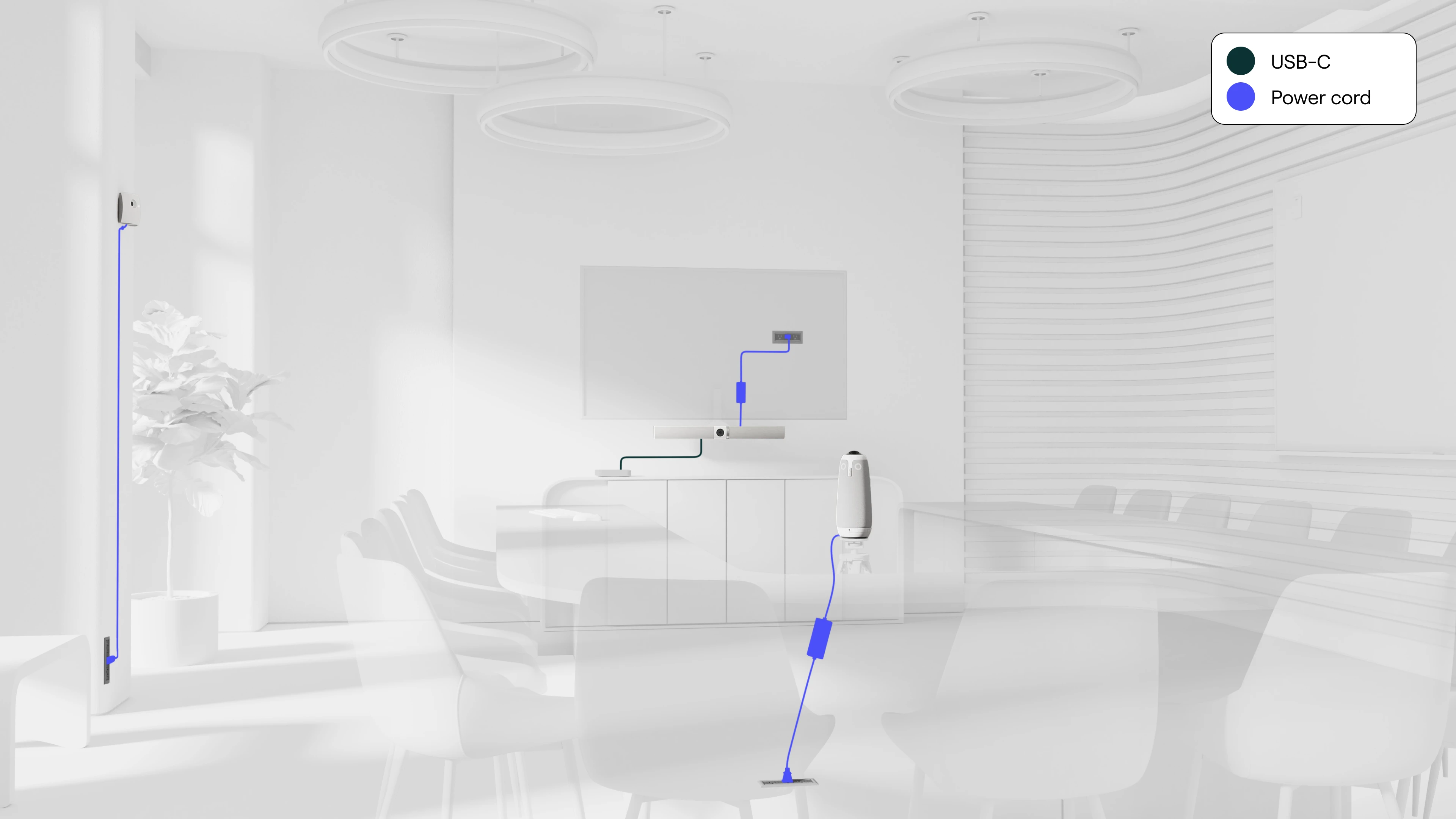 Room Render | U-Shape (MO3 & Bar & WBO) | Wires