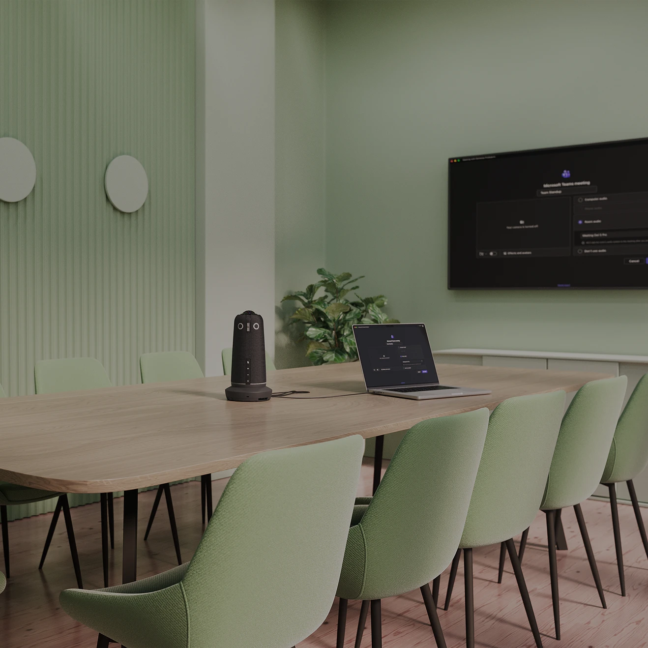 Owl Labs Featured Medium Room with Meeting Owl in Business setting
