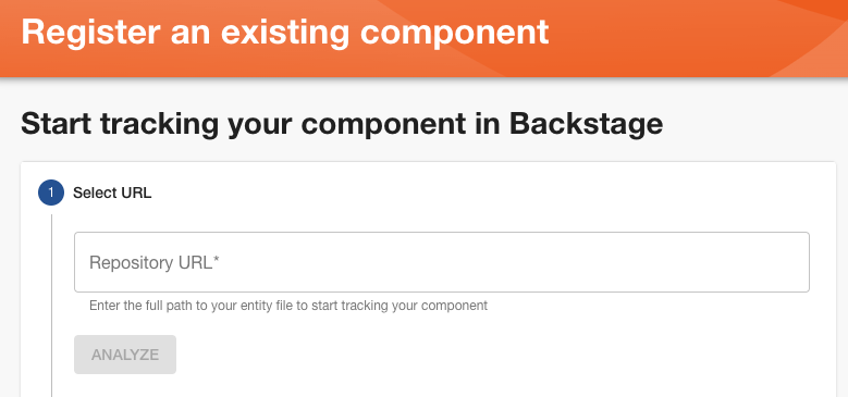 Register existing component box